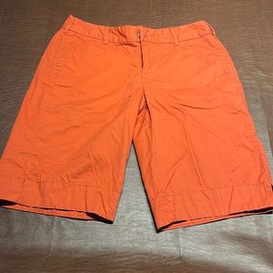 Beautiful Orange Bermuda Shorts - Size 12